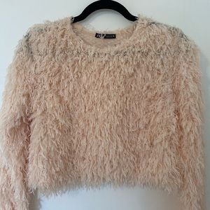 Textured Pink Crop Top